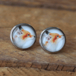 Fox stud earrings