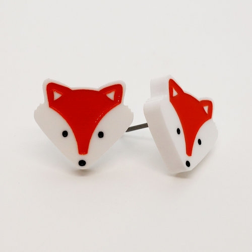 Fox earrings