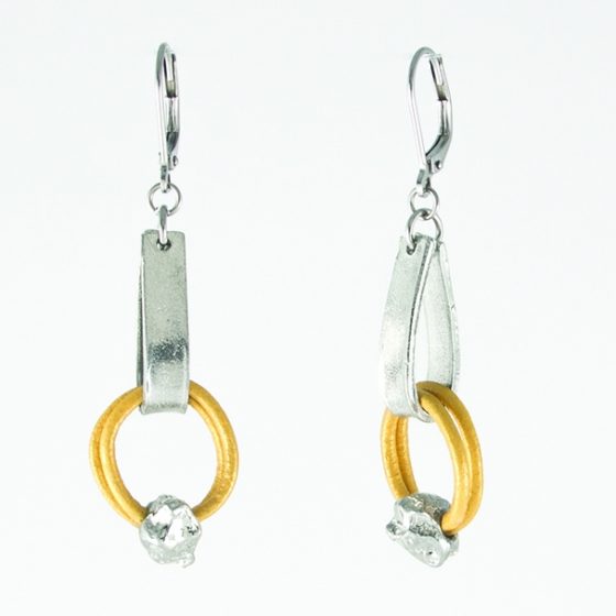 Boucles d'oreilles Noreen mimosa