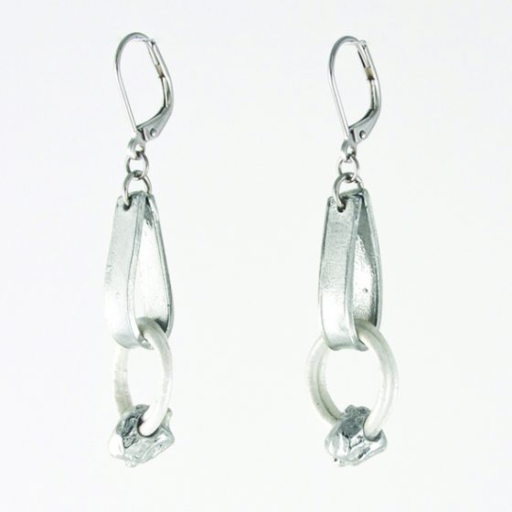 Boucles d'oreilles Noreen blanc