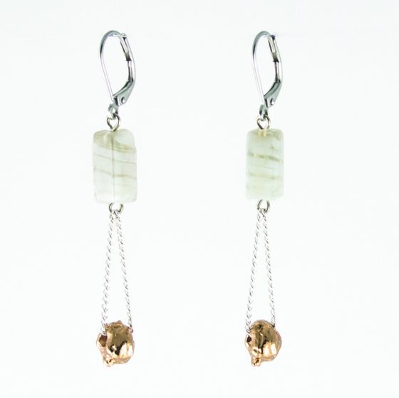 Boucles d'oreilles Brenda brume