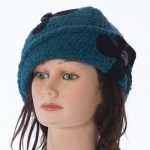 Chapeau floral Turquoise