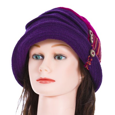 Chapeau charmant Mauve, fuschia et romantique