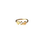 Bague duo de branches or