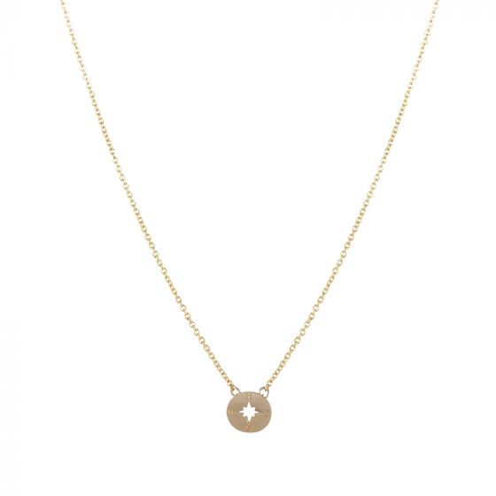 Collier boussole or