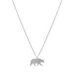 Collier ours argent