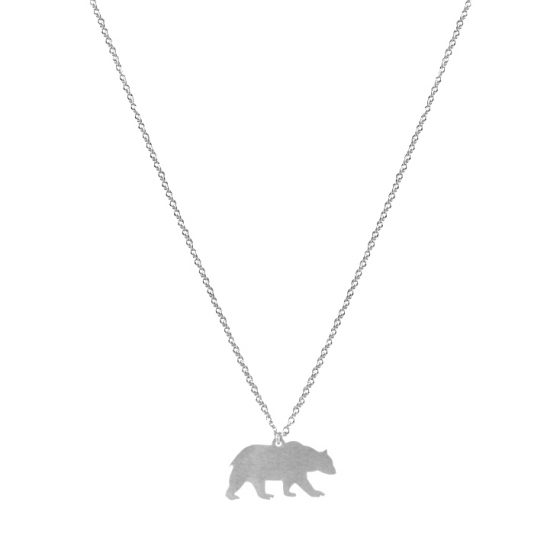 Collier ours argent