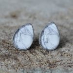 Marble drop earrings