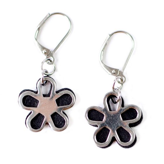 Boucles d'oreilles Chica noir