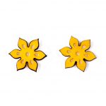 Boucles d'oreilles Flores jaune