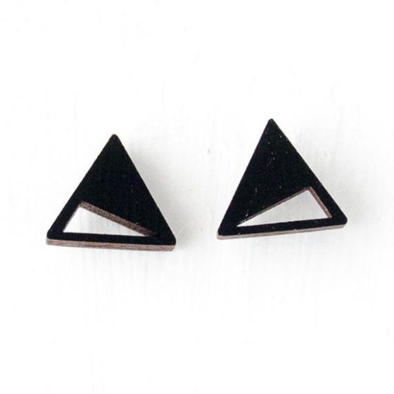 Boucles d'oreilles Orient noir