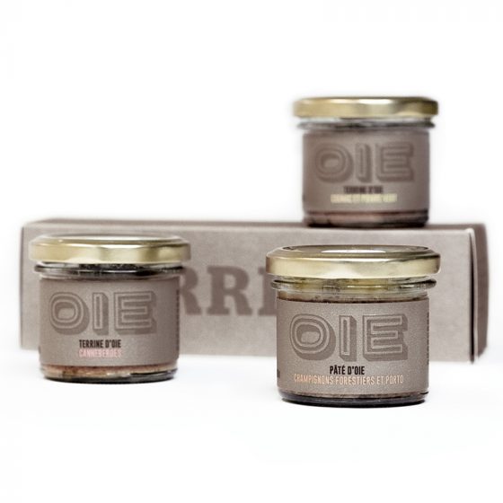 Trio de terrines d'oie