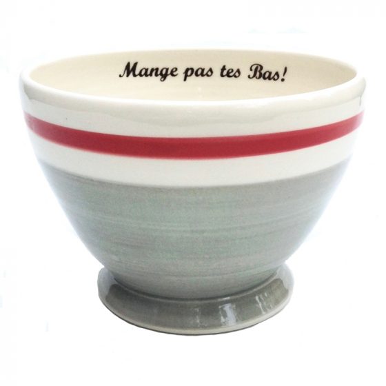 ''Mange pas tes bas'' cafe au lait bowl