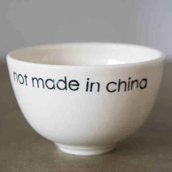 Not made in China soup bowl