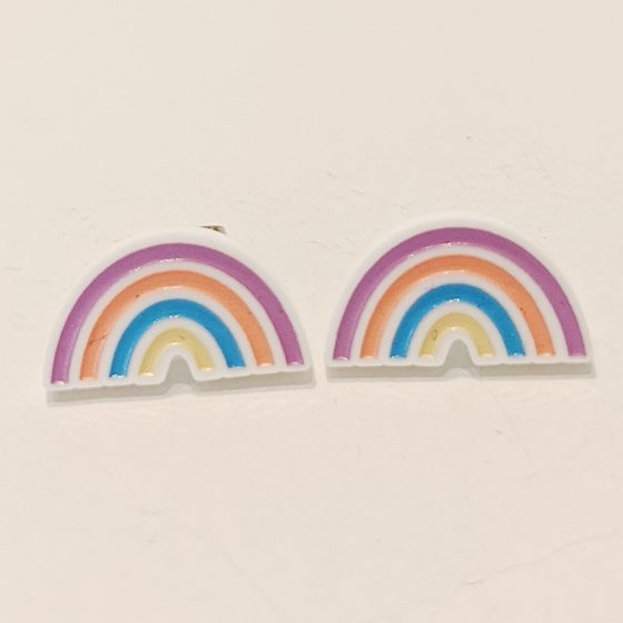 Boucles d'oreilles arc-en-ciel