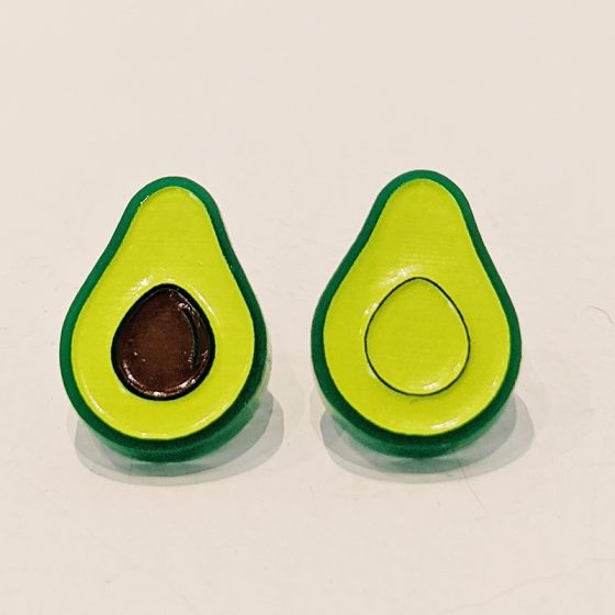 Boucles d'oreilles avocat