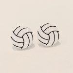 Boucles d'oreilles ballon volleyball