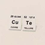 Boucles d'oreilles chimie Cu Te