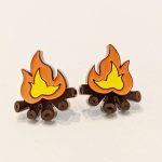 Boucles d'oreilles feu de camp