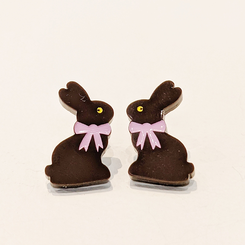 Boucles d'oreilles lapin de Pâques - Rien ne se perd, tout se crée