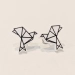 Boucles d'oreilles origami oiseau