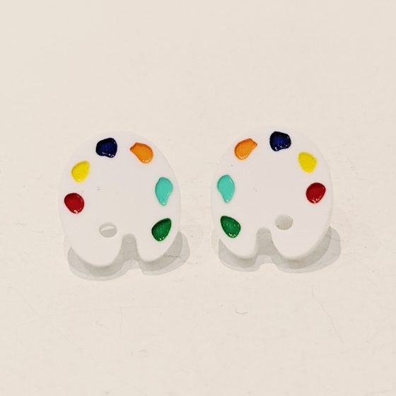 Boucles d'oreilles peinture