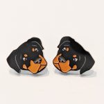 Boucles d'oreilles Rottweiller