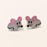 Boucles d'oreilles souris