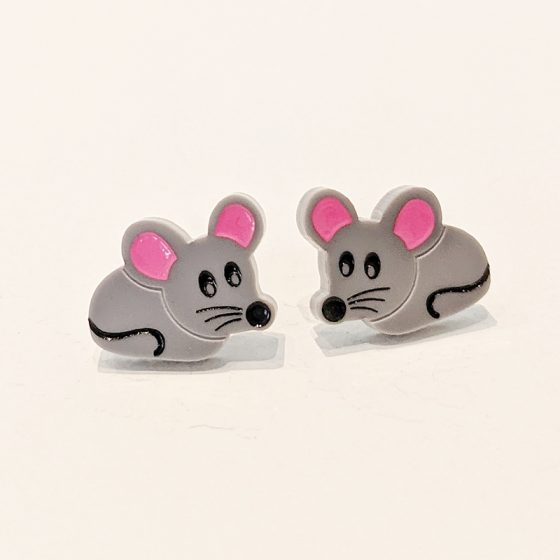 Boucles d'oreilles souris