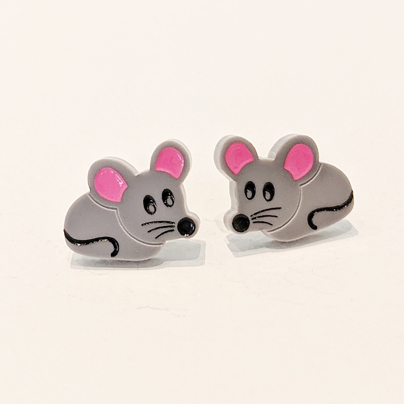 Boucles d'oreilles souris - Rien ne se perd, tout se crée