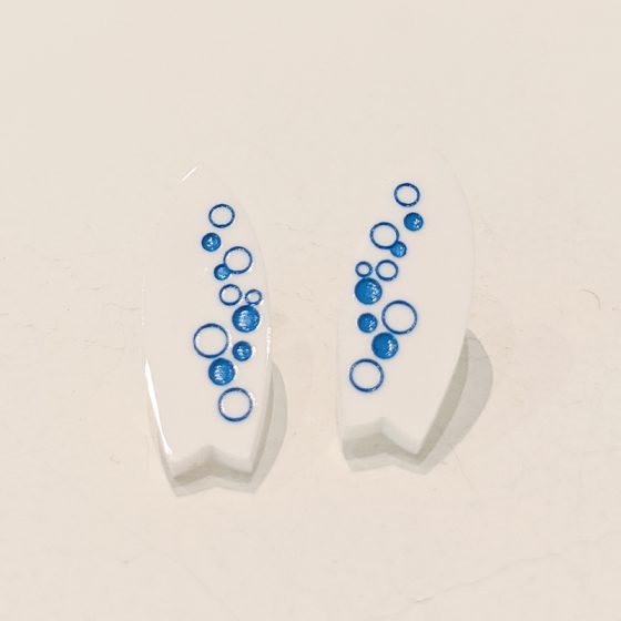 Boucles d'oreilles surf bulles