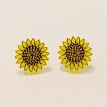 Boucles d'oreilles tournesol