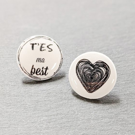 Boucles d'oreilles t'es ma best