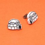 Boucles d'oreilles igloo