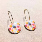 Boucles d'oreille Picots colorés