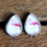 Boucles d'oreilles flamants roses