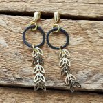 Boucles d'oreilles mini feuilles