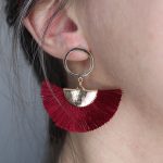 Boucles d'oreilles olé rouge