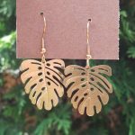 Boucles d'oreilles feuilles or