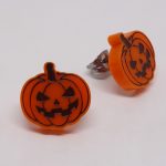 Boucles d'oreilles citrouille