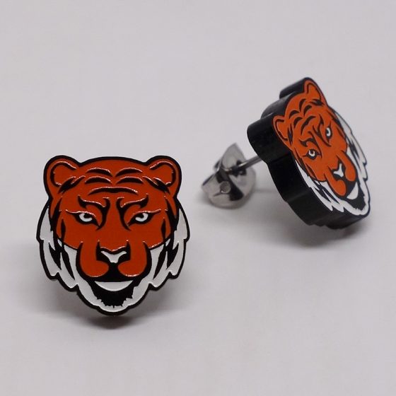 Boucles d'oreilles tigre