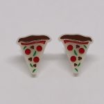 Boucles d'oreilles pizza