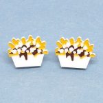 Boucles d'oreilles poutine