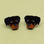 Boucles d'oreilles Rottweiller