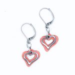 Boucles d'oreilles Affection corail