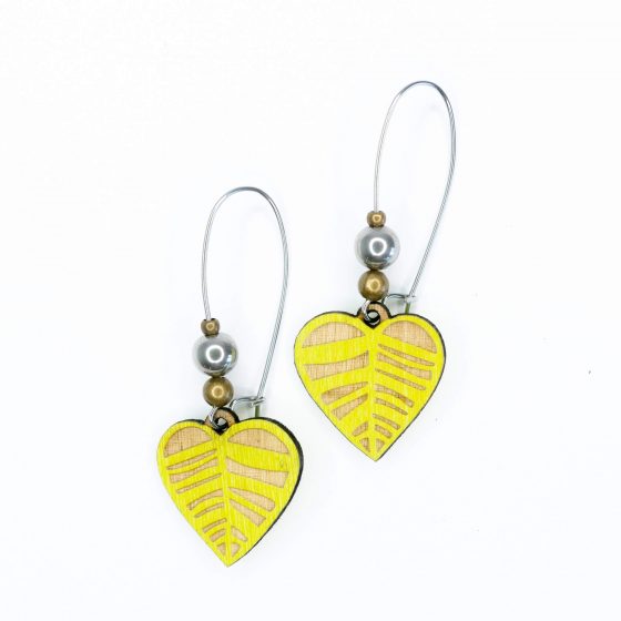 Boucles d'oreilles Amare jaune