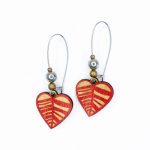 Boucles d'oreilles Amare rouge