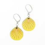 Boucles d'oreilles Folium jaune