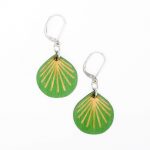 Boucles d'oreilles Folium vert