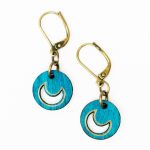 Boucles d'oreilles luna bleu